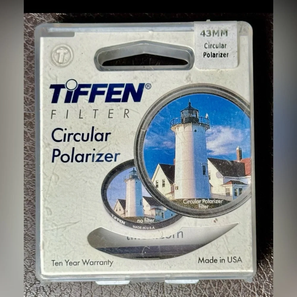Tiffen Circular Polarizer Filter 43mm Made In USA 43 mm Camera Lens Photography